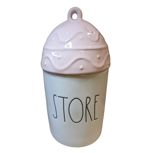 Rae Dunn STORE Lidded Jar - Gift Wrapped! - Picture 2 of 5